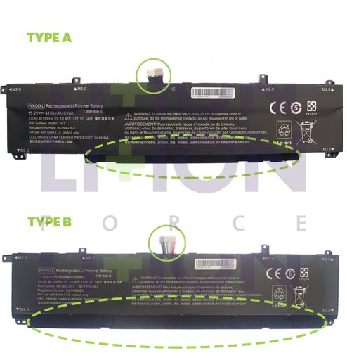 Bateria HP Type A - WK04XL