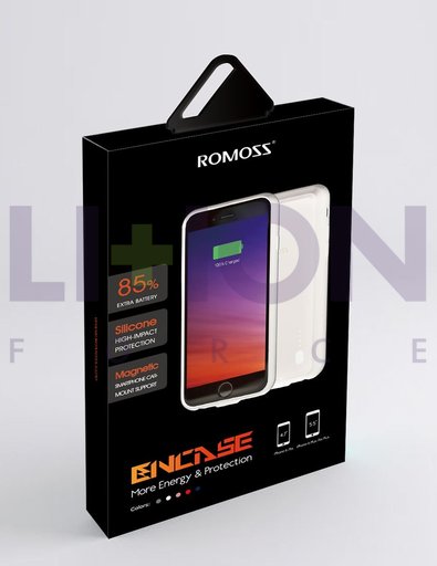 Back Case Romoss Encase iPhone 6/6S Plus White 2800mAh      