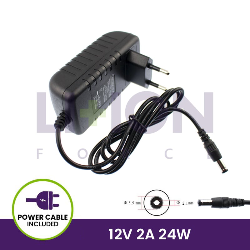 Carregador 12V 2A 24W - 5.5*2.1                          