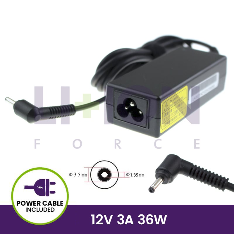 Carregador 12V 3A 36W - 3.5x1.35
