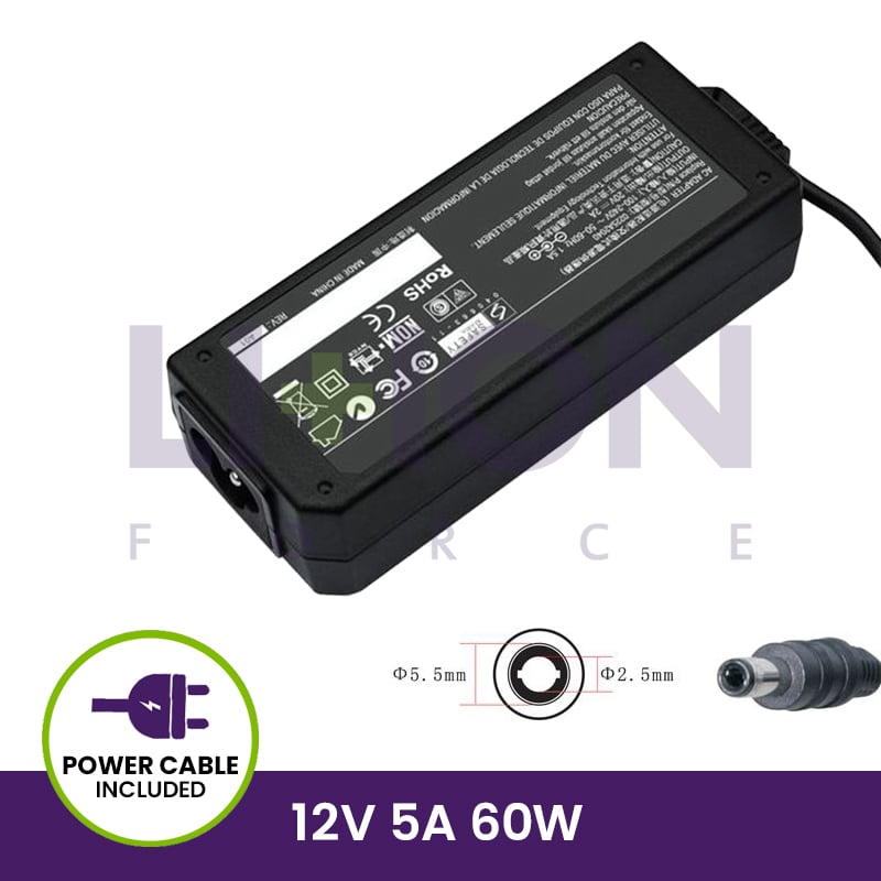 Carregador 12V 5A - 5.5*2.5