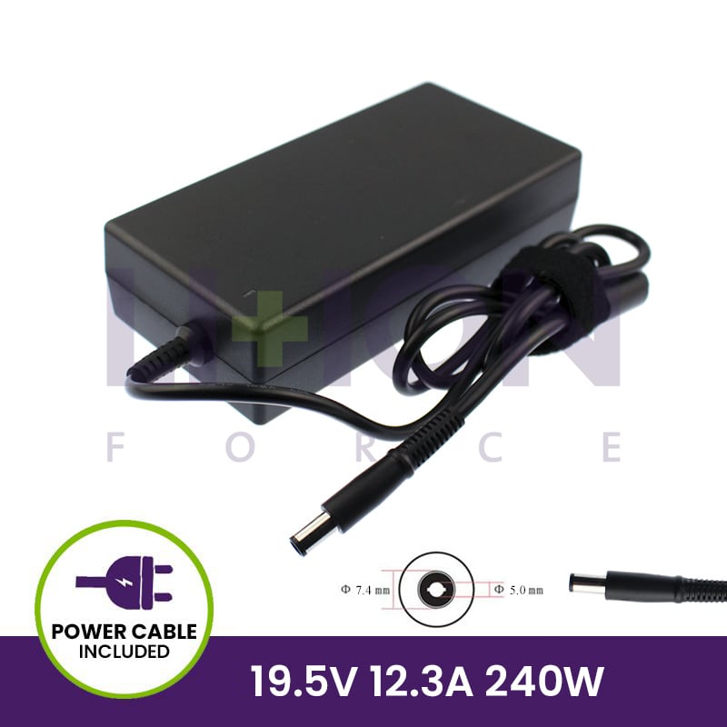 Carregador 19.5V 12.3A 240W - 7.4*5.0 Pin inside          