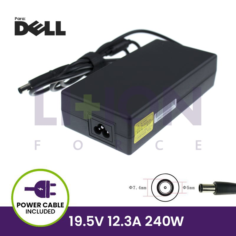 Carregador 19.5V 12.3A 240W - 7.4*5.0 Pin inside