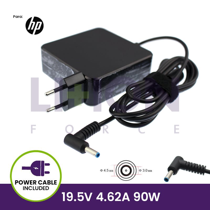 Carregador 19.5V 4.62A 90W  Wall - 4.5*3.0 Pin inside