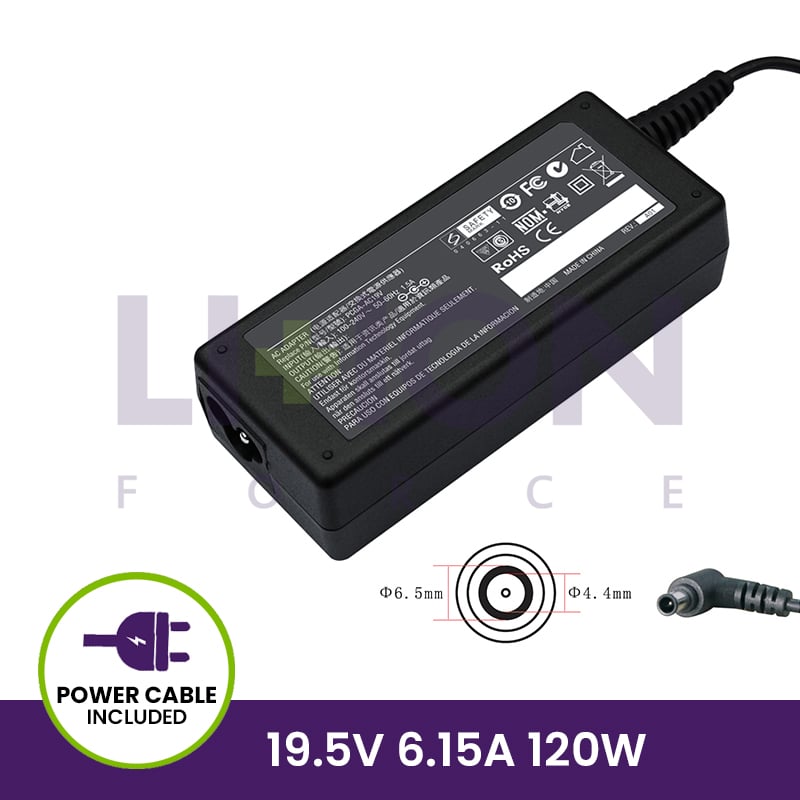 Carregador 19.5V 6.15A 120W - 6.0*4.4                       