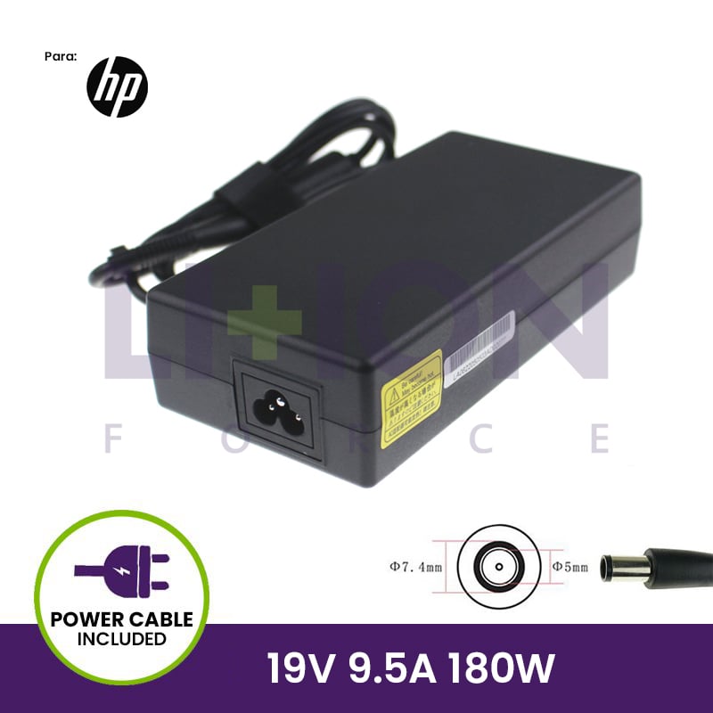 Carregador 19V 9.5A 180W - 7.4*5.0 pin inside               