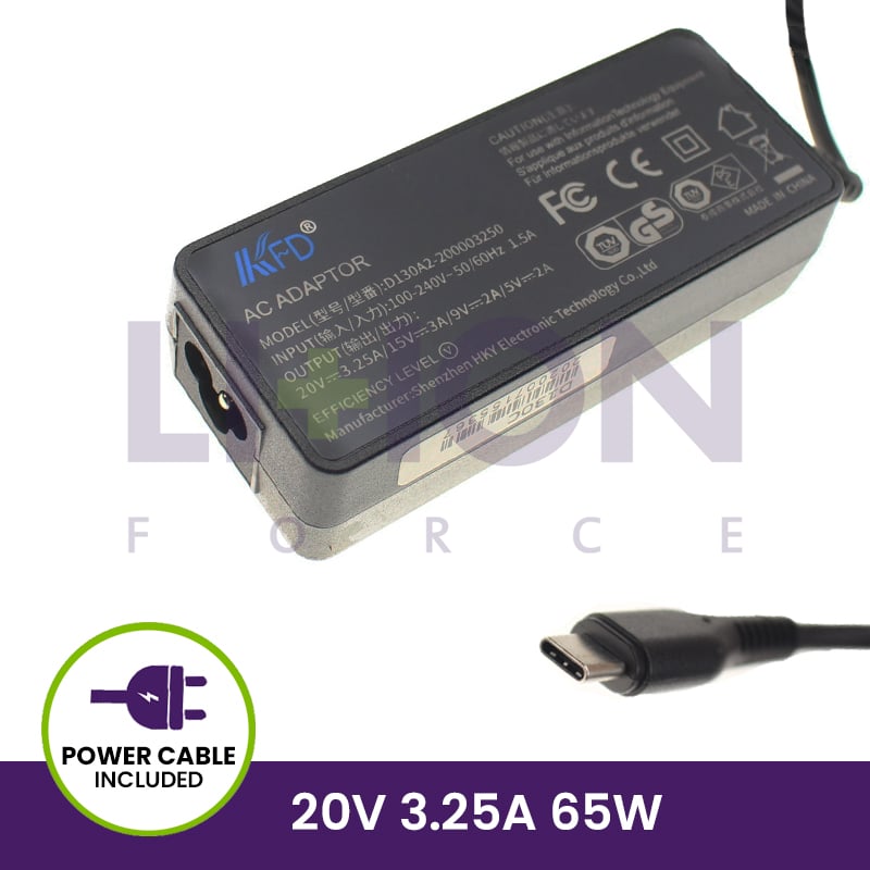 Carregador 20V 3.25A 65W - Type-C                           