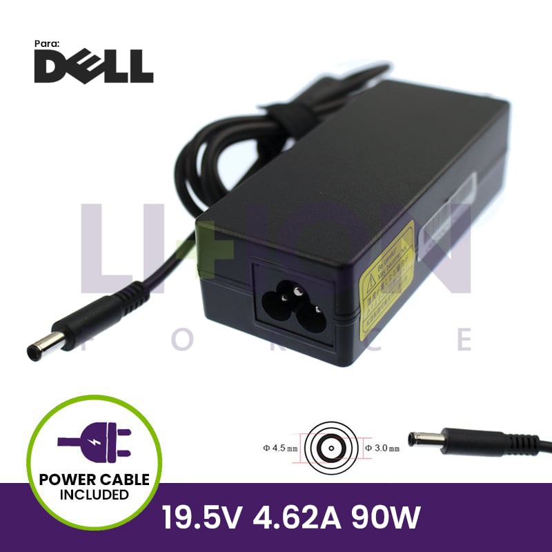 Carregador Dell 19.5V 4.62A 90W - 4.5*3.0 Pin inside      