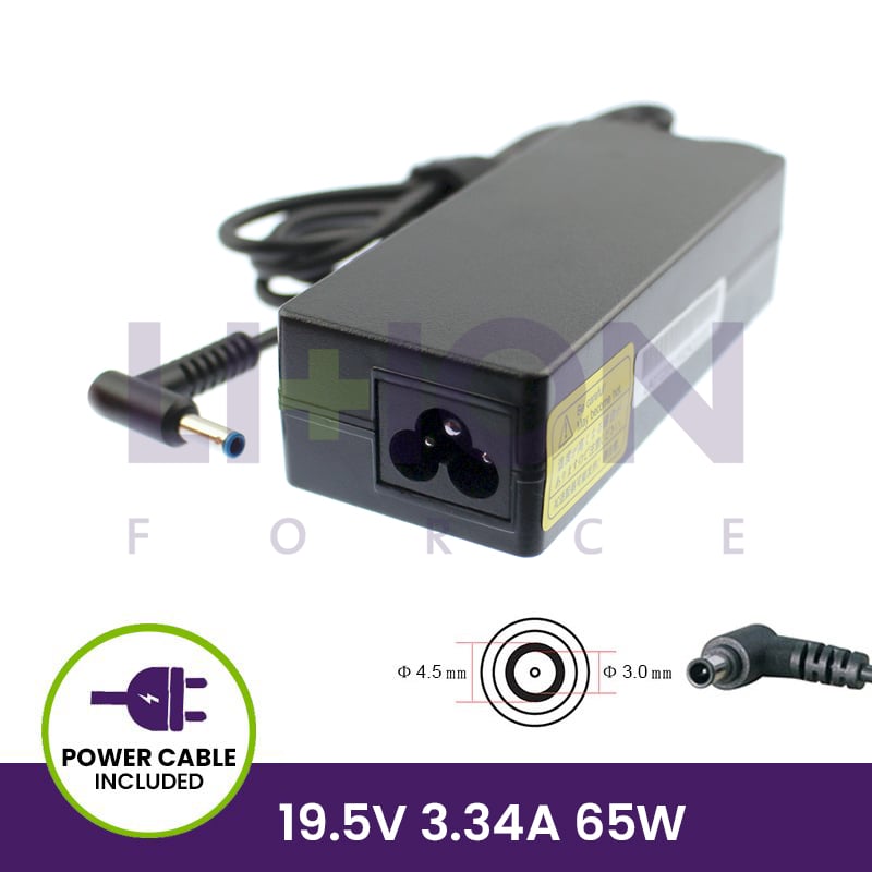 Carregador HP 19.5V 3.34A 65W - 4.5*3.0 Pin inside        
