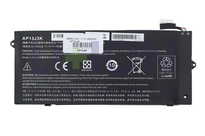 Bateria Acer 11.1V 3400mAh - AP13J4K                        