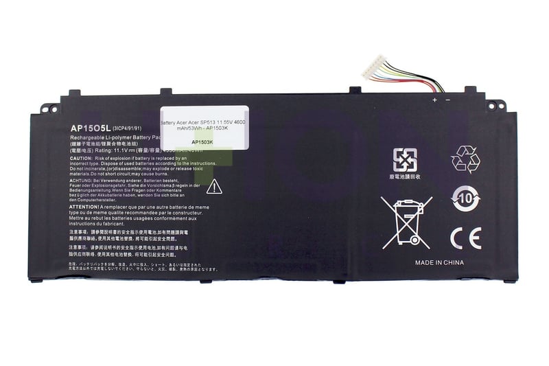 Bateria Acer SP513 11.55V 4600 mAh/53Wh - AP1503K      
