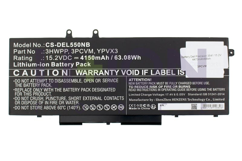 Bateria Dell Precision 3541 15.2V 4100mAh/62wh              
