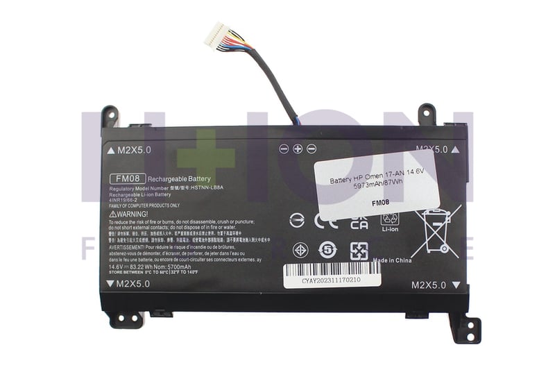 Bateria HP Omen 17-AN 12 Pinos 14.6V 5973mAh/87Wh                    