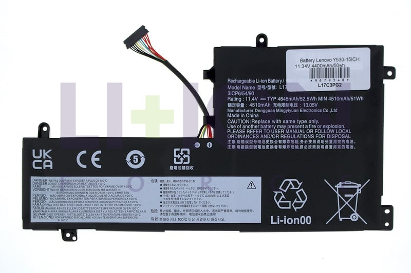 Bateria Lenovo Y530-15ICH 11.34V 4400mAh/50wh