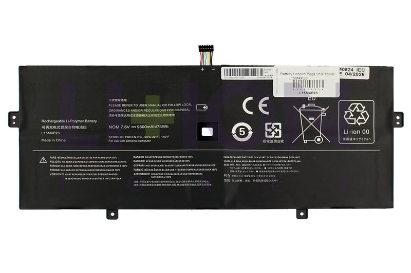 Bateria Lenovo Yoga 910-13IKB - L15M4P23                    