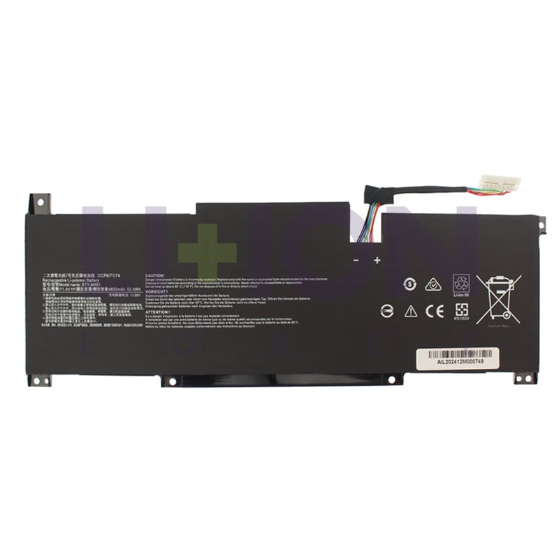 Bateria MSI 8 Pinos - BTY-M491                                      