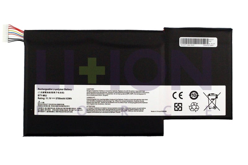 Bateria MSI BTY-M6J WS63 Series 11.4V 5700mAh/65Wh          