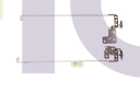 KIT Dobradiças Toshiba L/R - HINGETAL645                 