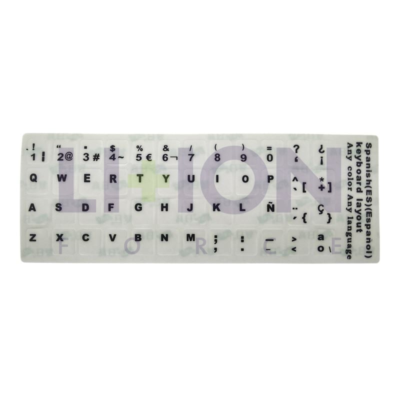 KIT Autocolantes,White with Black letter ES