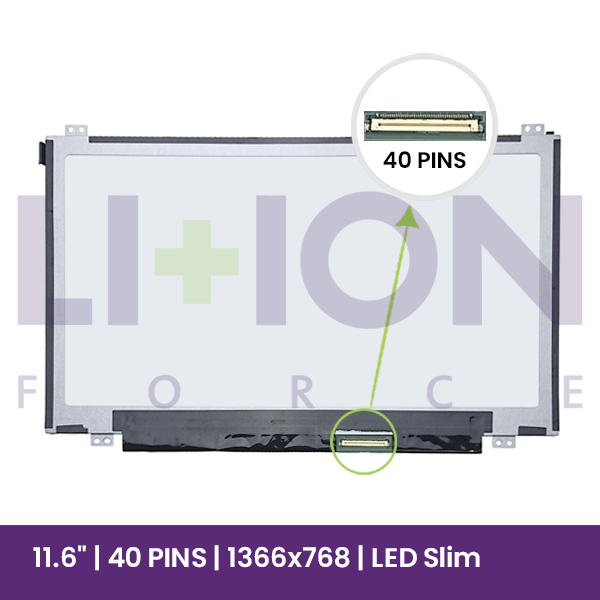 Ecrã LCD AU Optronics 11.6" WXGA 1366x768 - B116XW03 V.2  