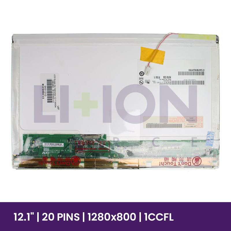 Ecrã LCD AU Optronics 12.1" WXGA 1280x800 - B121EW03 V.0  
