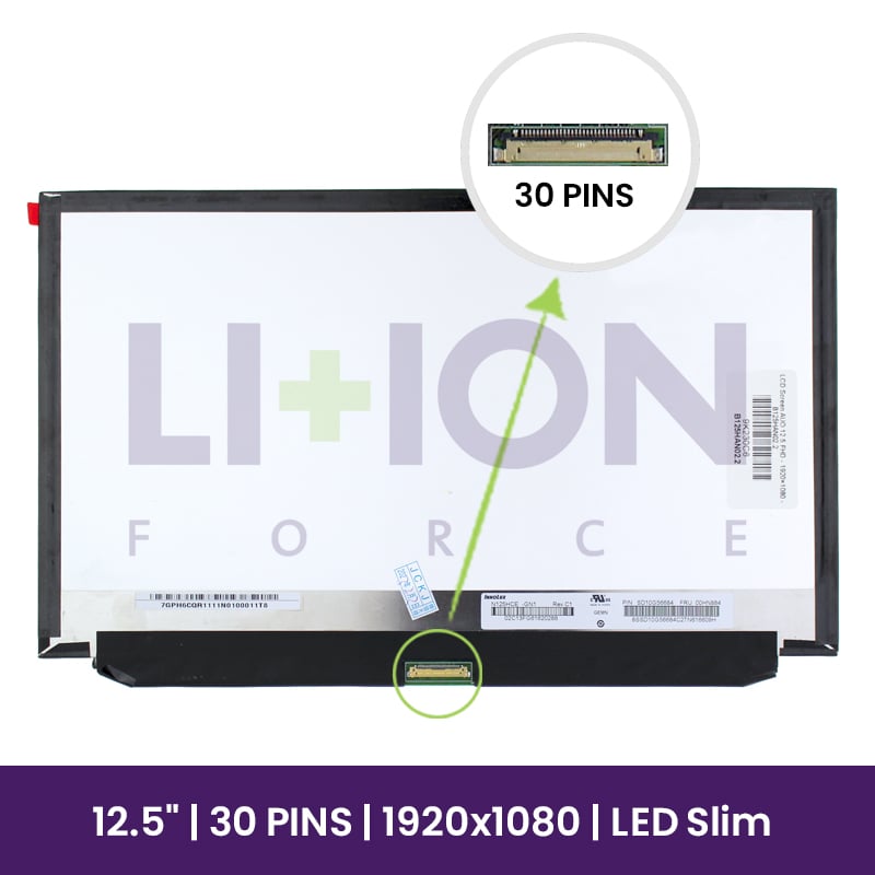 Ecrã LCD AUO 12.5 FHD - 1920×1080 - B125HAN02.2           