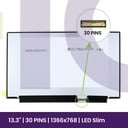 Ecrã LCD AUO 13.3 WXGA HD - 1366x768 B133XTN03.3          