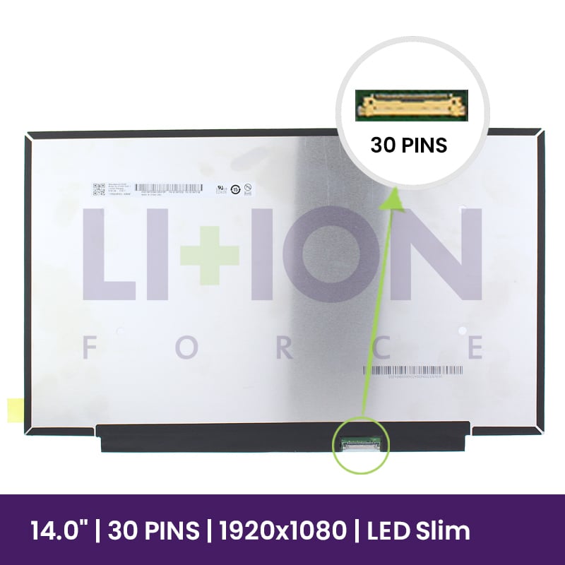 Ecrã LCD AUO 14" WUXGA Slim 1920x1080 - B140HTN02.1       