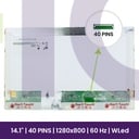 Ecrã LCD AUO 14.1" WXGA 1280x800 - B141EW05 V.3           