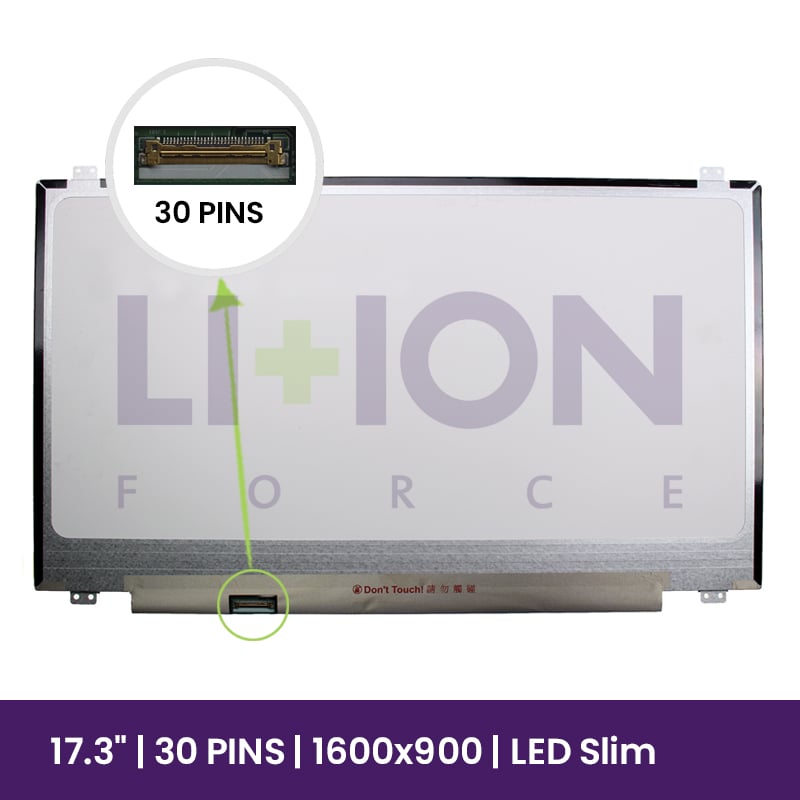 Ecrã LCD AUO 17.3" WXGA++ 1600x900 - B173RTN02.1