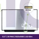 Ecrã LCD BOE 12.5 WXGA HD - 1366x768 LED - NV125FHM-N82   