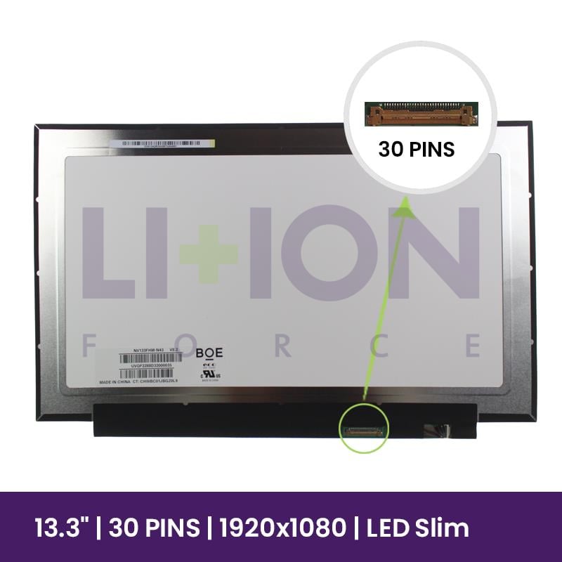 Ecrã LCD BOE 13.3" WUXGA 1920×1080 - NV133FHM-N43