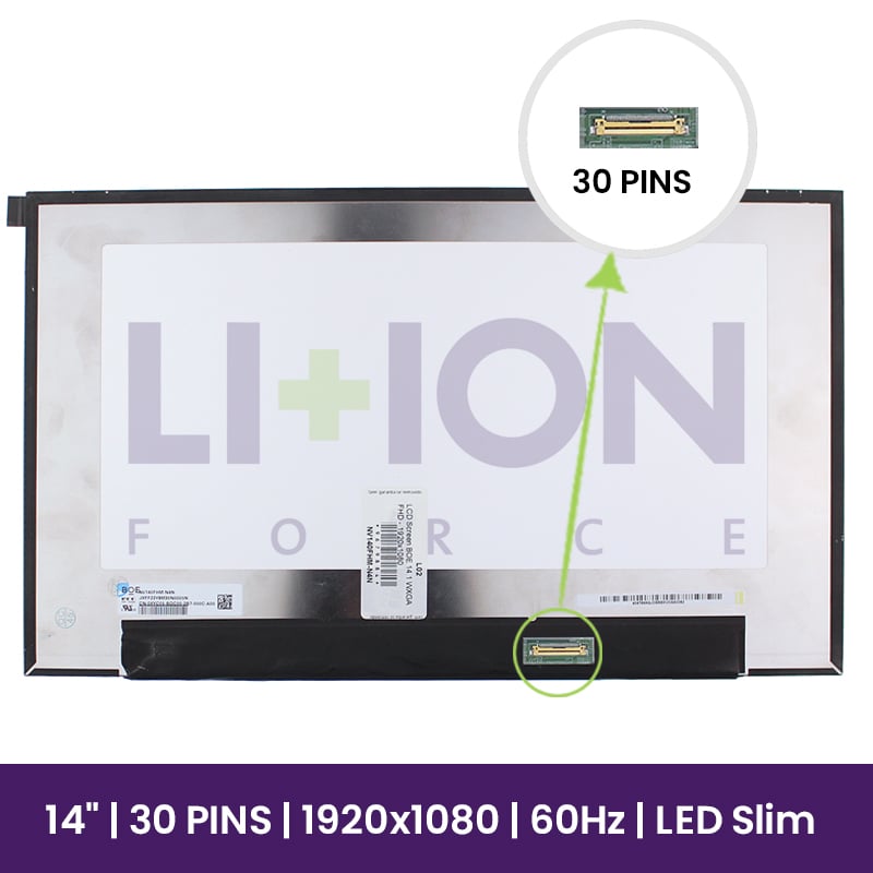 Ecrã LCD BOE 14 WXGA FHD - 1920x1080                    