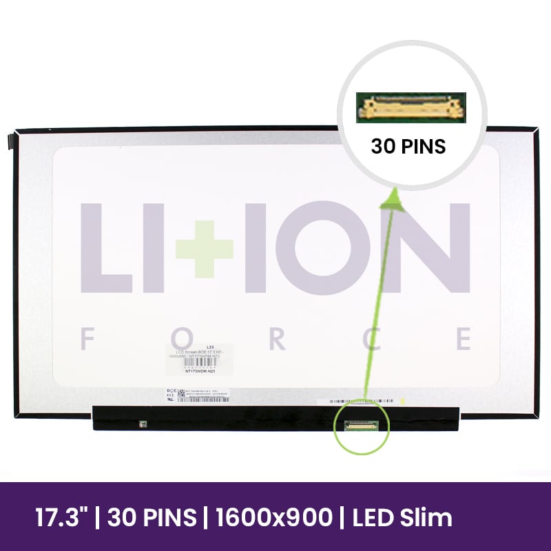 Ecrã LCD BOE 17.3 HD - 1600x900 - NT173WDM-N23            