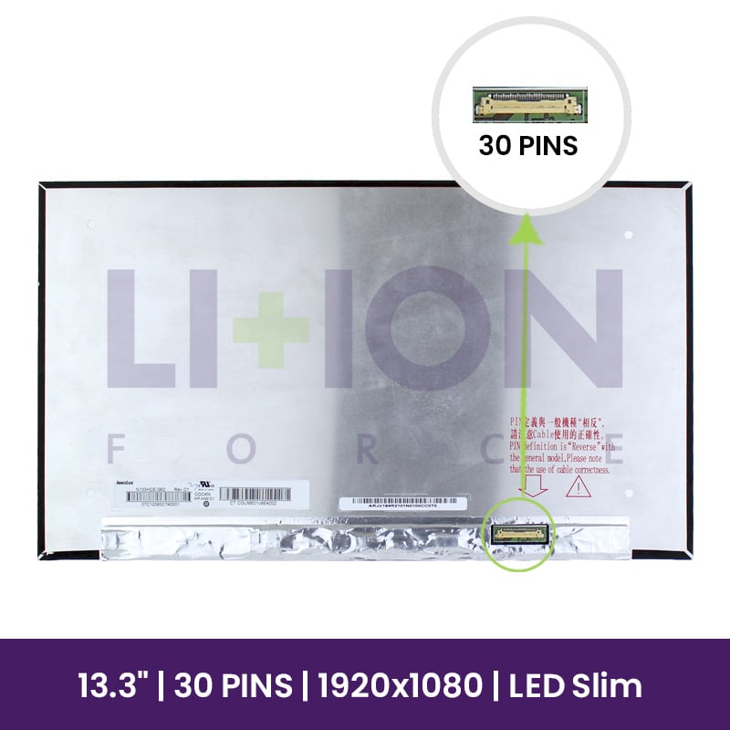 Ecrã LCD Chi Mei 13.3" WUXGA 1920×1080 - N133HCE-G62      