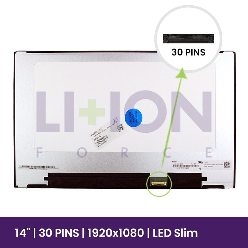 Ecrã LCD Chi Mei 14" WUXGA Slim 1920x1080 - N140HCE-G52   