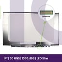 Ecrã LCD Chi Mei 14" WXGA HD 1366x768 - N140BGA-EA4