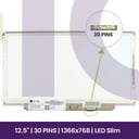 Ecrã LCD HB 12.5 WXGA HD - 1366x768 LED - HB125WX1-100    