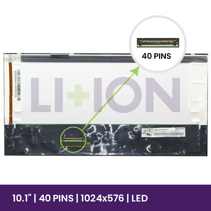 Ecrã LCD Hannstar 10.1" WSVGA 1024*576 - HSD101PFW1-A04   