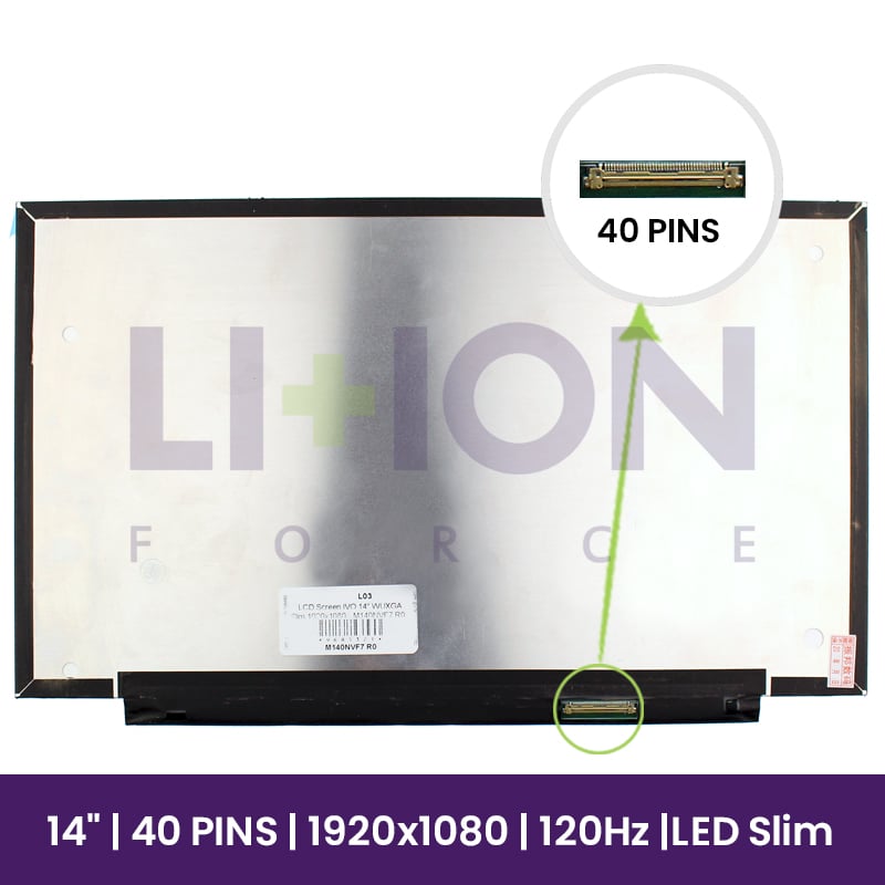 Ecrã LCD IVO 14" WUXGA Slim 1920x1080 - M140NVF7 R0       