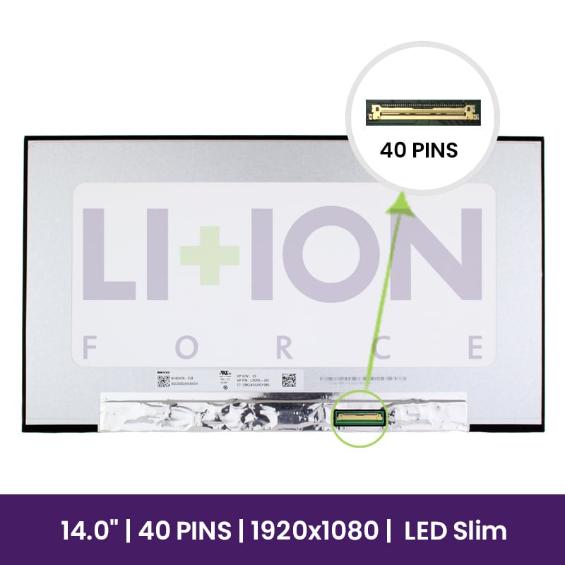 Ecrã LCD InnoLux14" WUXGA Slim 1920x1080 - N140HCN-E5B