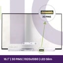 Ecrã LCD Innolux 16.1" FULL HD 1920x1080 - N161HCA-EAC