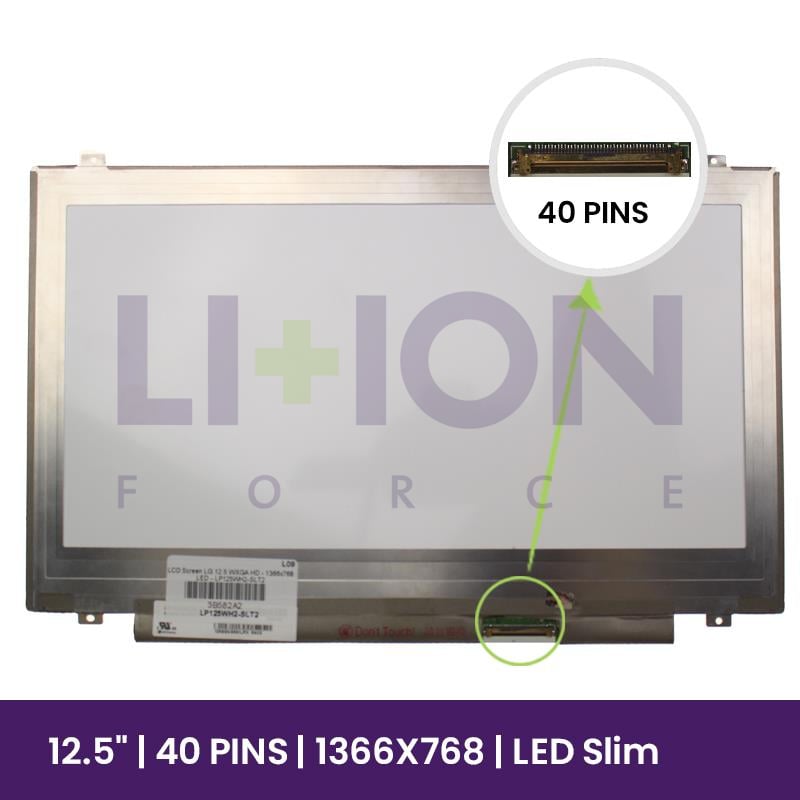 Ecrã LCD LG 12.5 WXGA HD - 1366x768 LED - LP125WH2-SLT2   