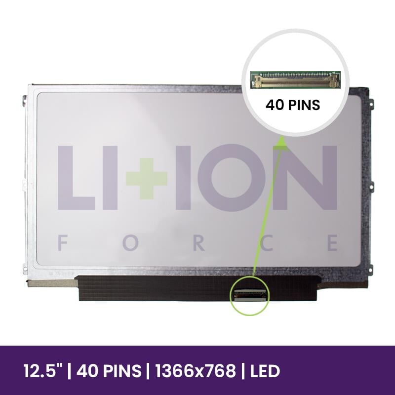 Ecrã LCD LG 12.5 WXGA HD - 1366x768 LED - LP125WH2-TLFA   