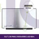 Ecrã LCD Panda 13.3" WUXGA 1920×1080 - LM133LF6L          