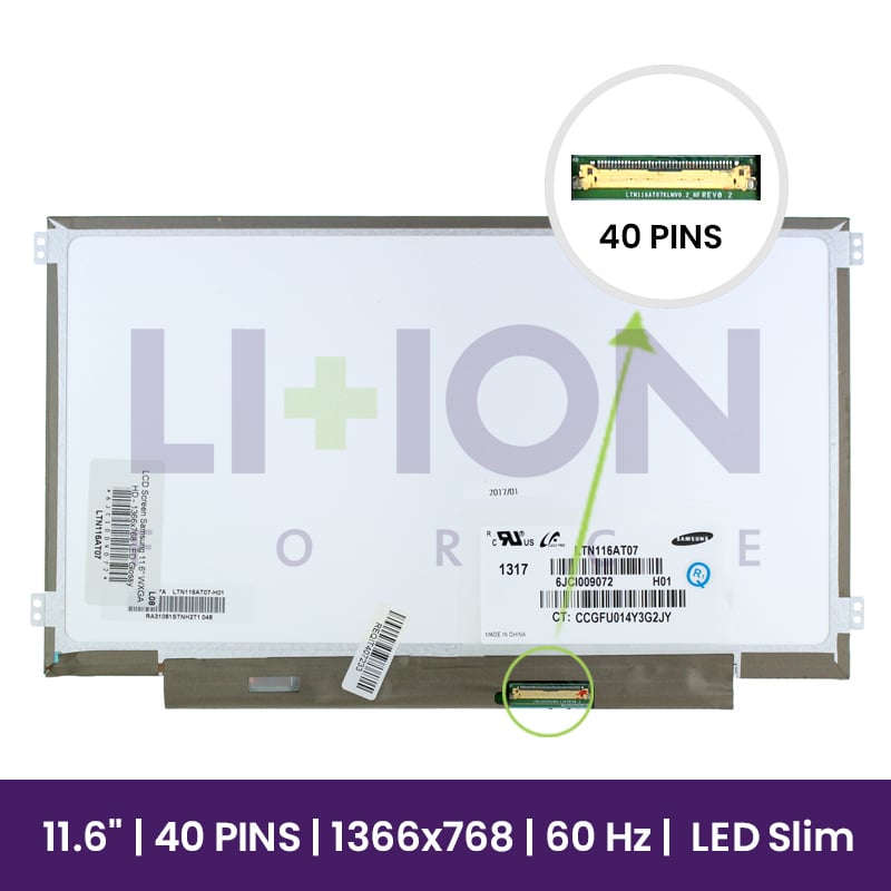 Ecrã LCD Samsung 11.6" WXGA HD - 1366x768 LED Glossy      