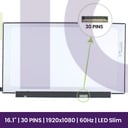 Ecrã LCD Samsung 16.1" FULL HD 1920x1080 - NV161FHM-N41   