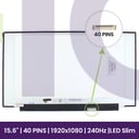 Ecrã LCD Sharp 15.6" FHD 1920x1080 - LQ156M1JW26          