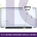 Ecrã LCD Sharp 17.3 FULL HD - 1920x1080 - LQ173M1JW04