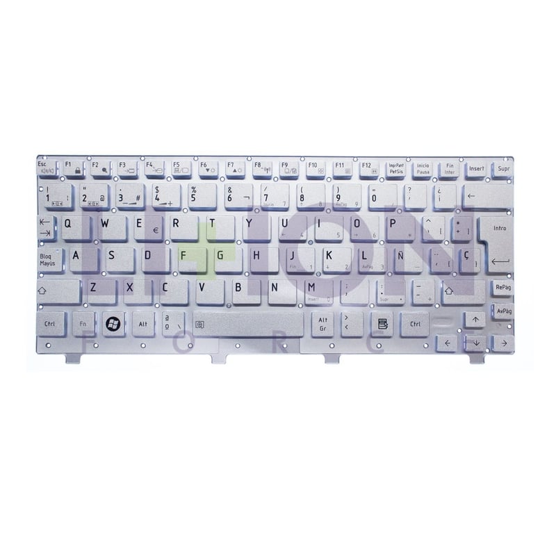 Teclado ES TOSHIBA N200 SILVER - 9Z.N2P82.00S       